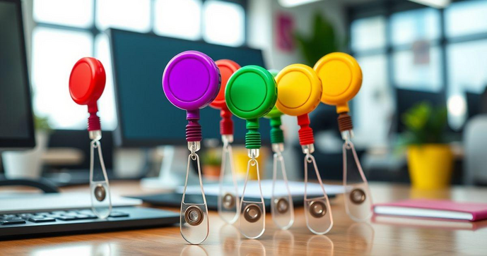 Porta Crach&aacute; Retr&aacute;til Roller Clip: Praticidade e Estilo