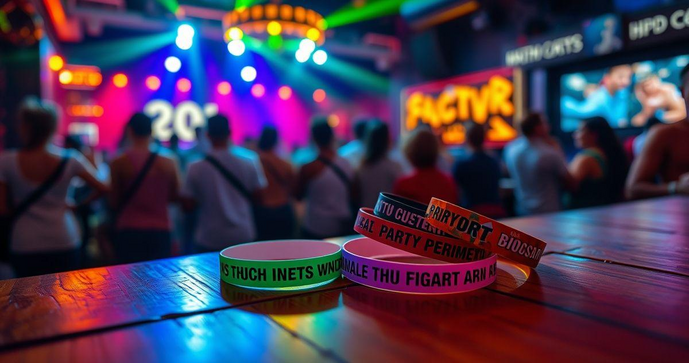 Pulseira de balada personalizada: como escolher a ideal para seu evento