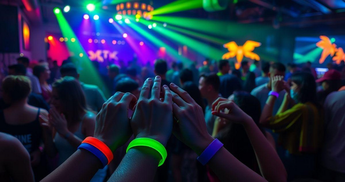 Pulseira de balada personalizada para eventos inesquec&iacute;veis e cheios de estilo