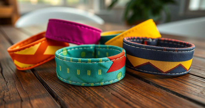 Pulseira de tecido personalizada para todas as ocasi&otilde;es