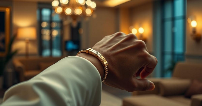 Pulseira VIP personalizada como s&iacute;mbolo de exclusividade e estilo
